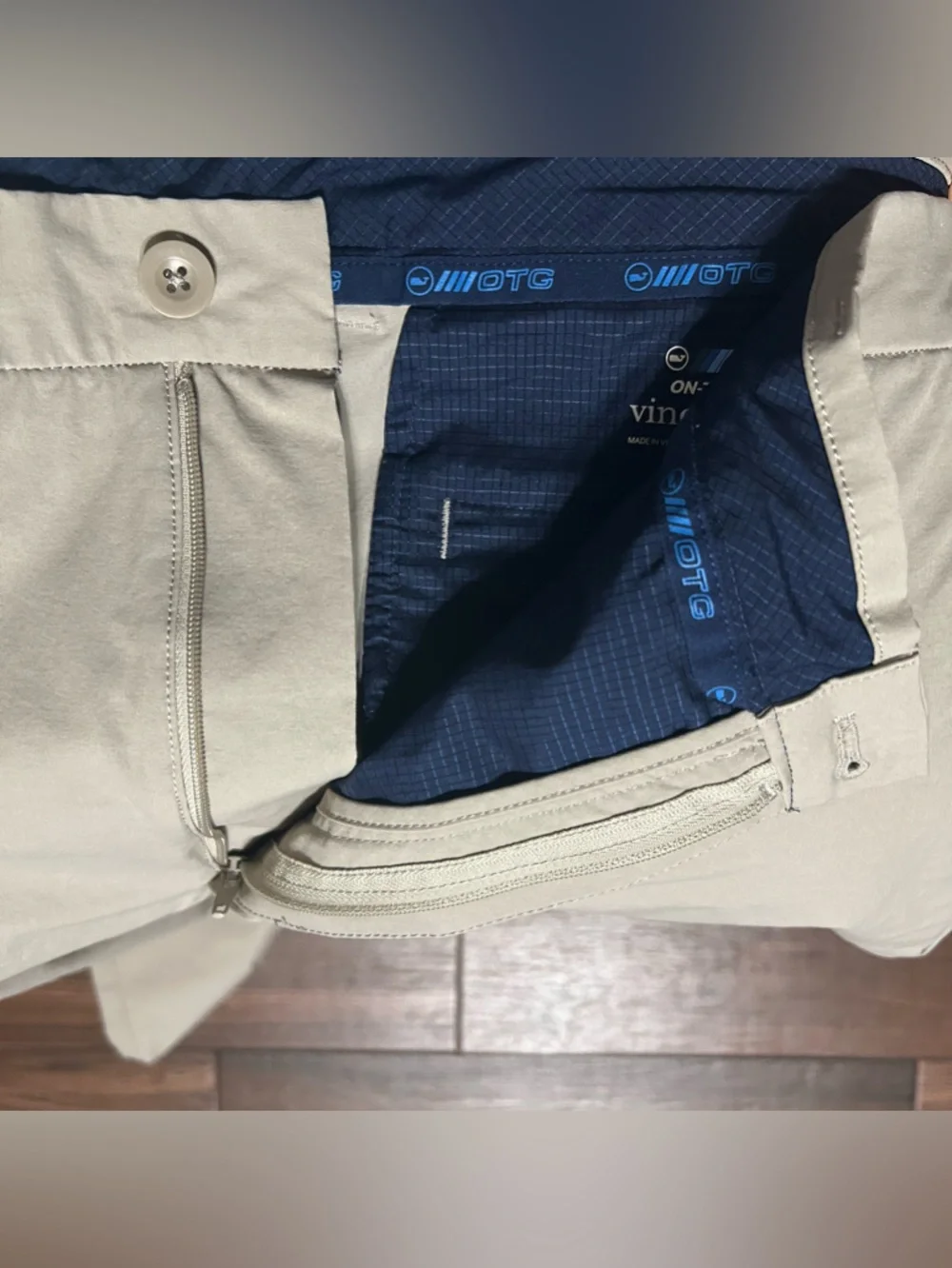42x25 Vineyard Vines On‎ The Go Golf Pants Tan Khaki Performance